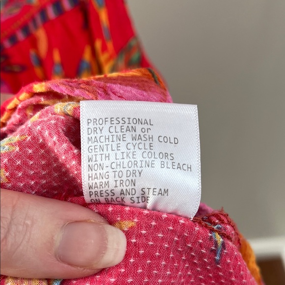 RACHEL Rachel Roy Red Floral A-Line Skirt - Size Small - Picture 5 of 6